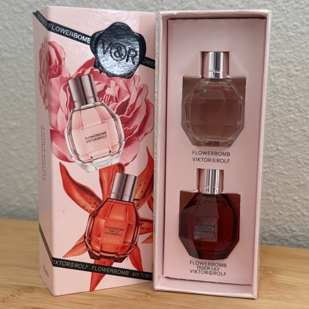 Viktor & Rolf Flowerbomb Mini Duo - Pink and Red Bottles